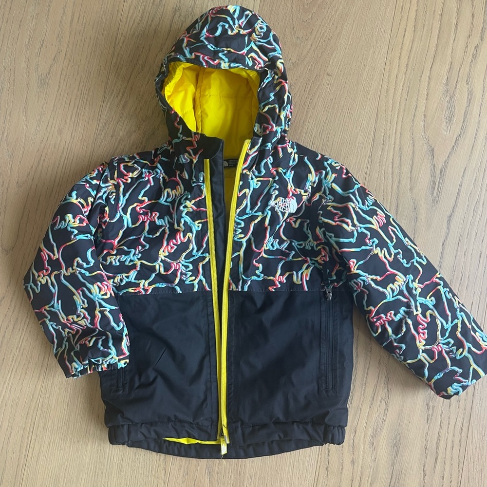 The North Face Kids Ski Jacket - Black with Multicolor Accents